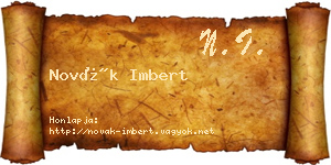 Novák Imbert névjegykártya